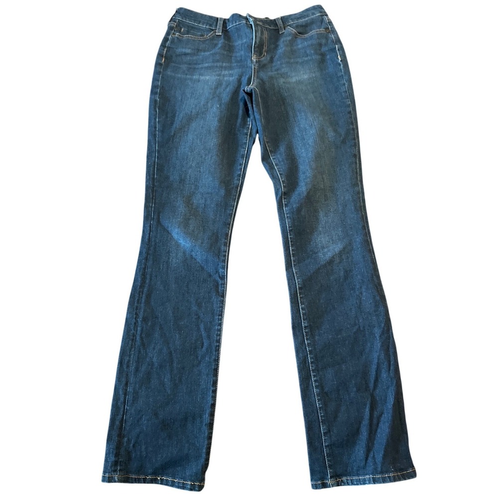 Liverpool Jeans Company Women's Straight Leg Jeans - Dark Blue Wash